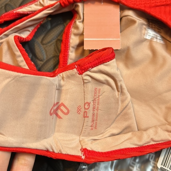 PQ Swim Red Athena bikini bottom teeny size L - Picture 11 of 13